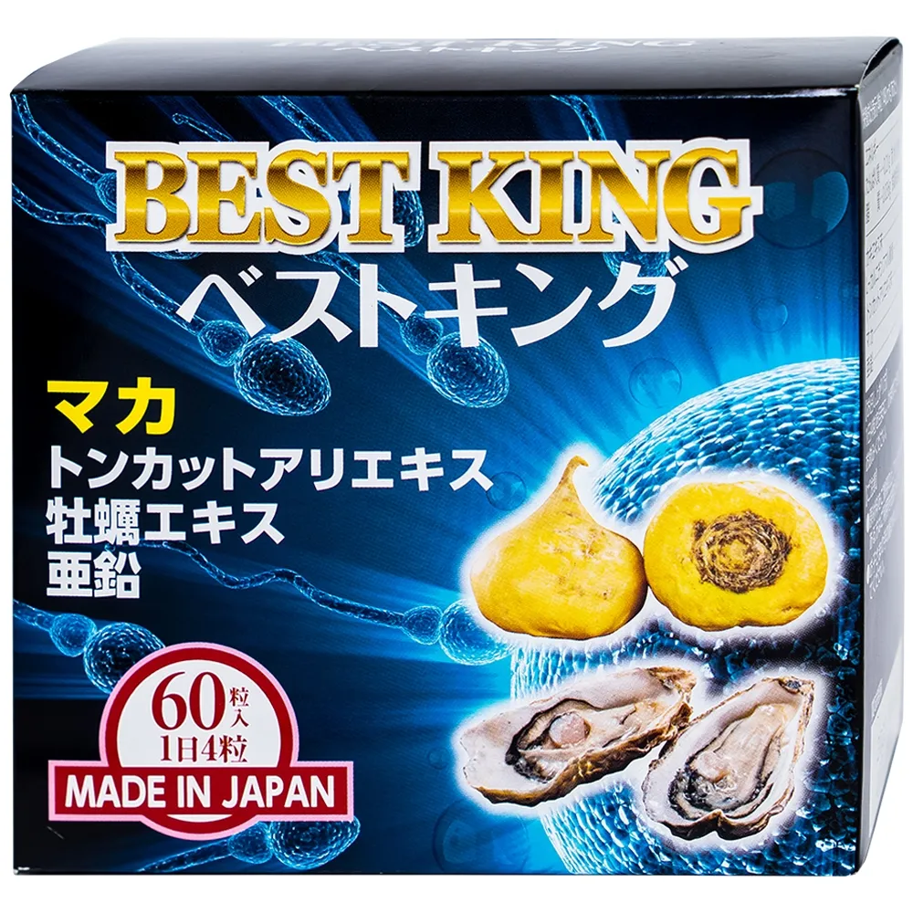 VIÊN UỐNG HỖ TRỢ TĂNG SINH LÝ VÀ KHẢ NĂNG SINH SẢN NAM GIỚI BEST KING JPANWELL 60V 9