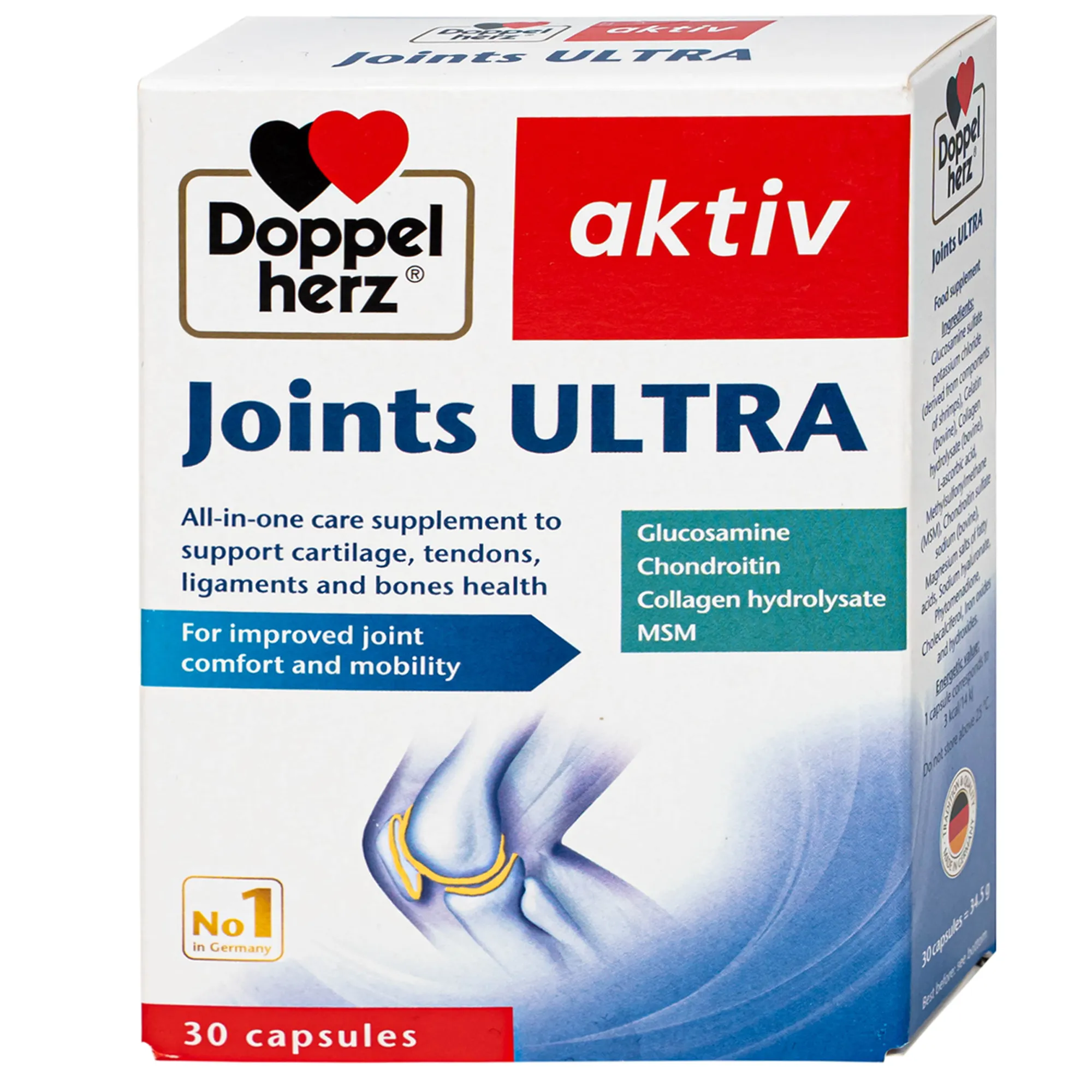 VIÊN UỐNG HỖ TRỢ TĂNG TIẾT DỊCH KHỚP JOINTS ULTRA DOPPELHERZ 3X10 7