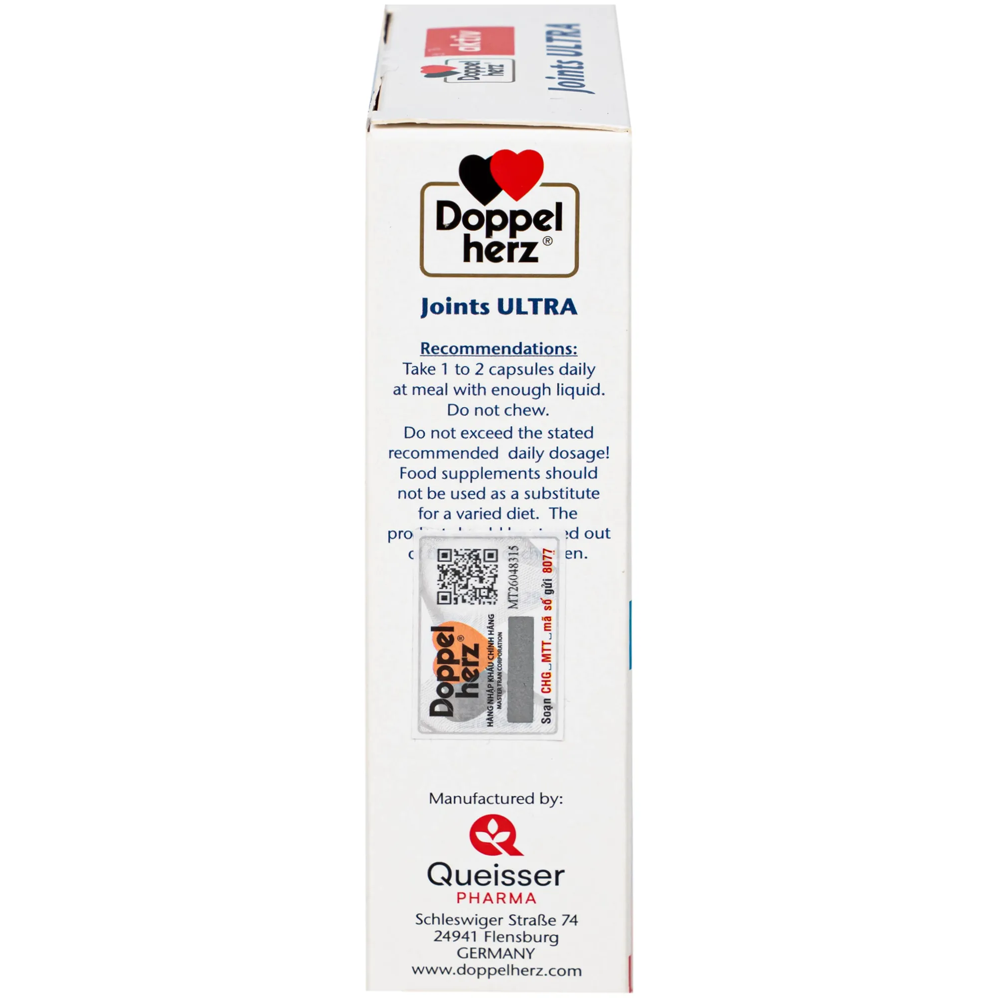 VIÊN UỐNG HỖ TRỢ TĂNG TIẾT DỊCH KHỚP JOINTS ULTRA DOPPELHERZ 3X10 9