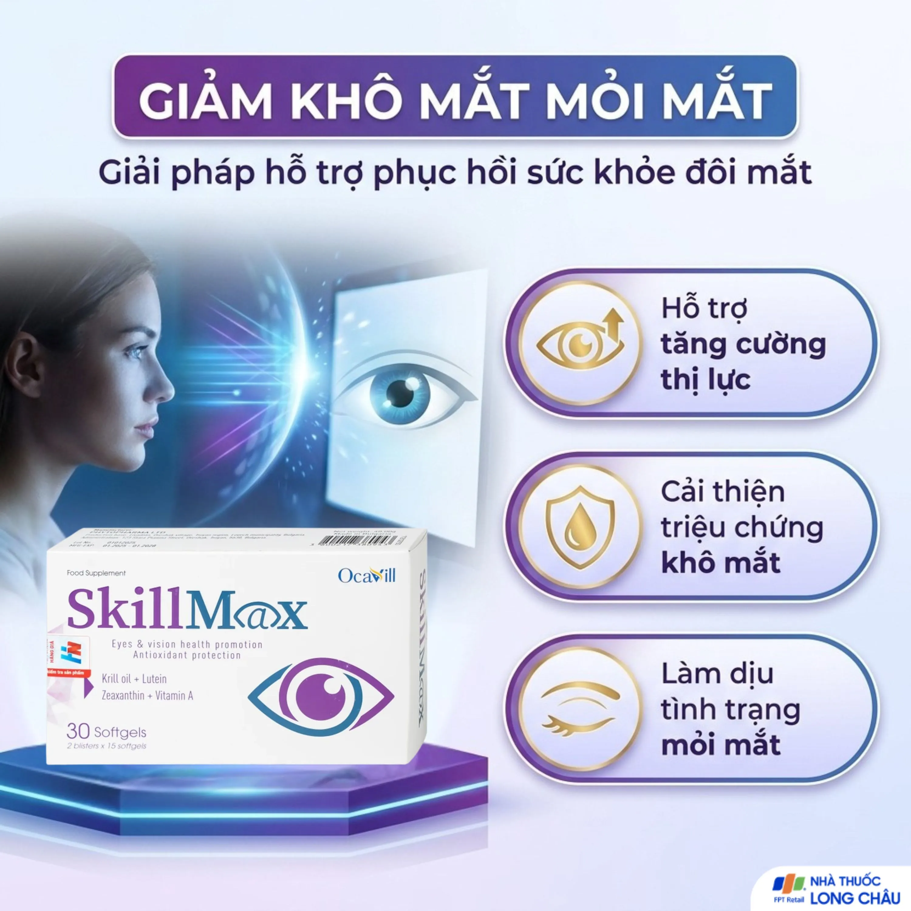 VIÊN UỐNG HỖ TRỢ THỊ LỰC SKILLMAX OCAVILL 2X15 3
