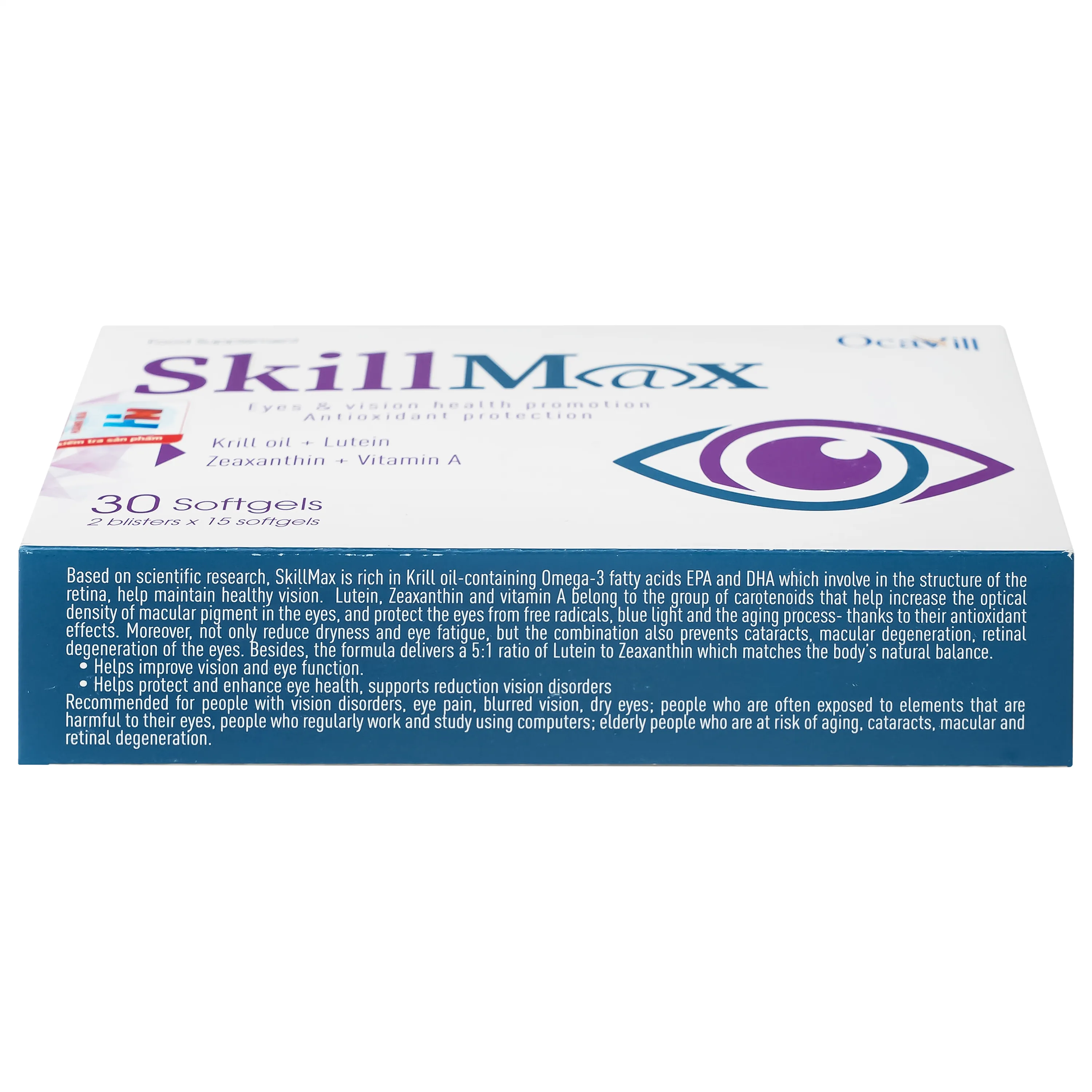 VIÊN UỐNG HỖ TRỢ THỊ LỰC SKILLMAX OCAVILL 2X15 7