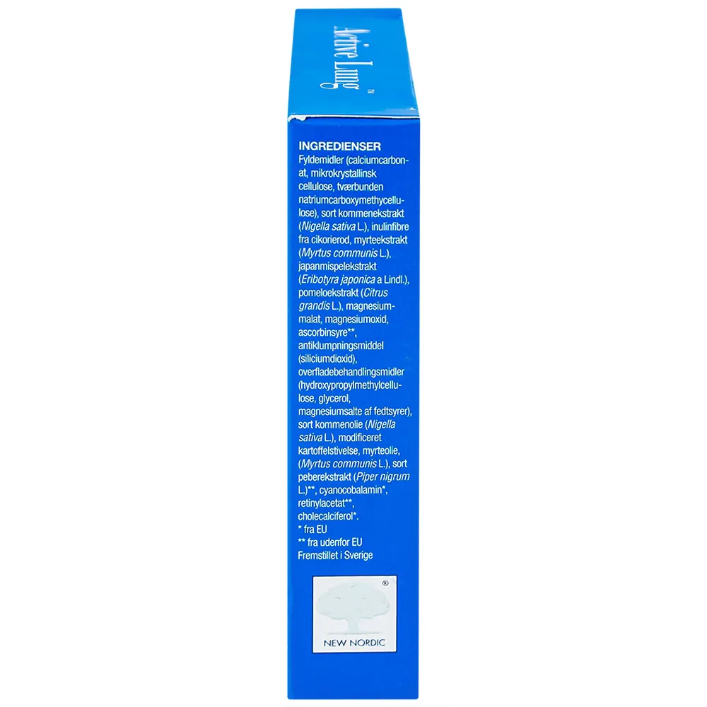 VIÊN UỐNG HỖ TRỢ THÔNG KHÍ PHỔI ACTIVE LUNG NEW NORDIC 2X15 7
