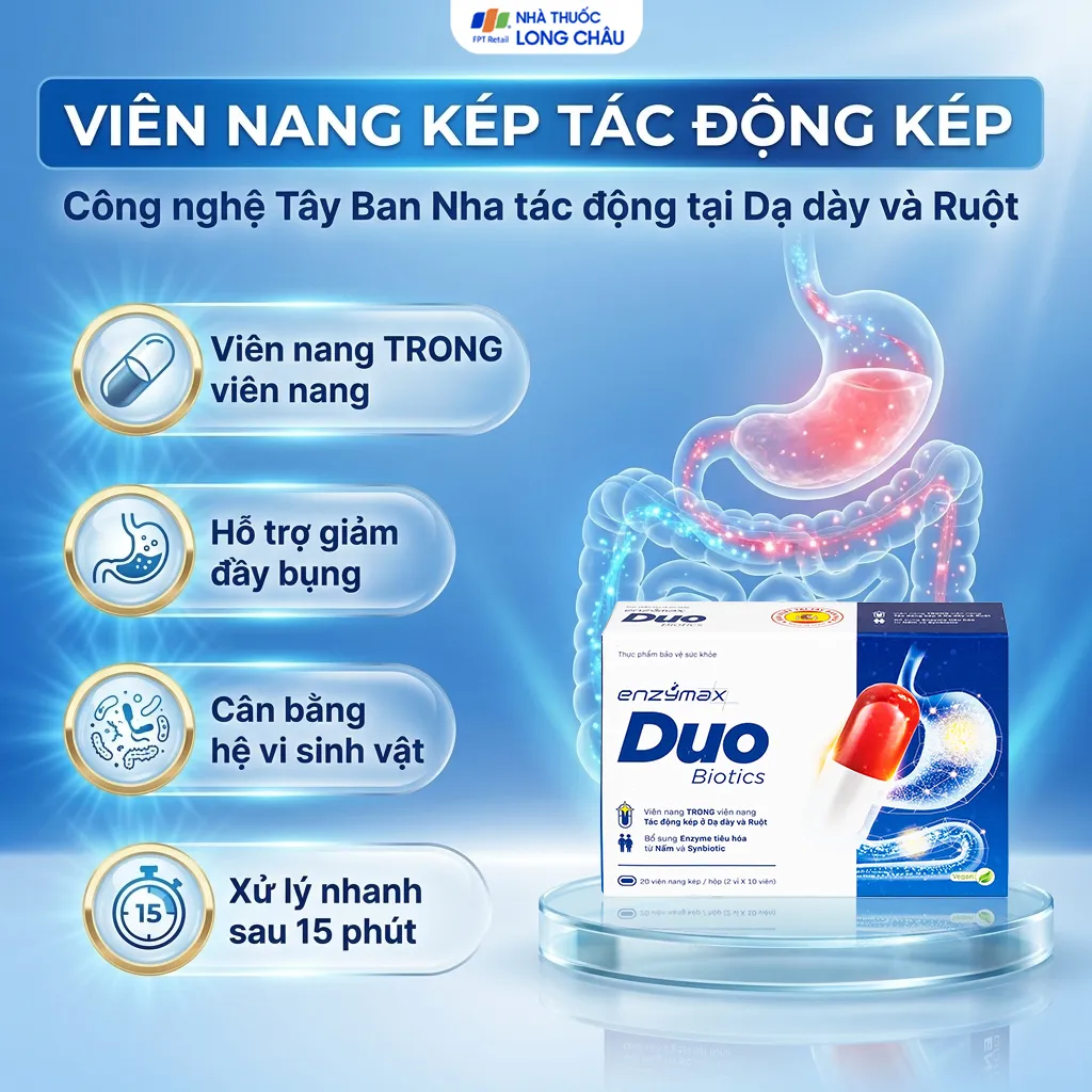 VIÊN UỐNG HỖ TRỢ TIÊU HÓA ENZYMAXDUO BIOTICS MHD 2X10 2
