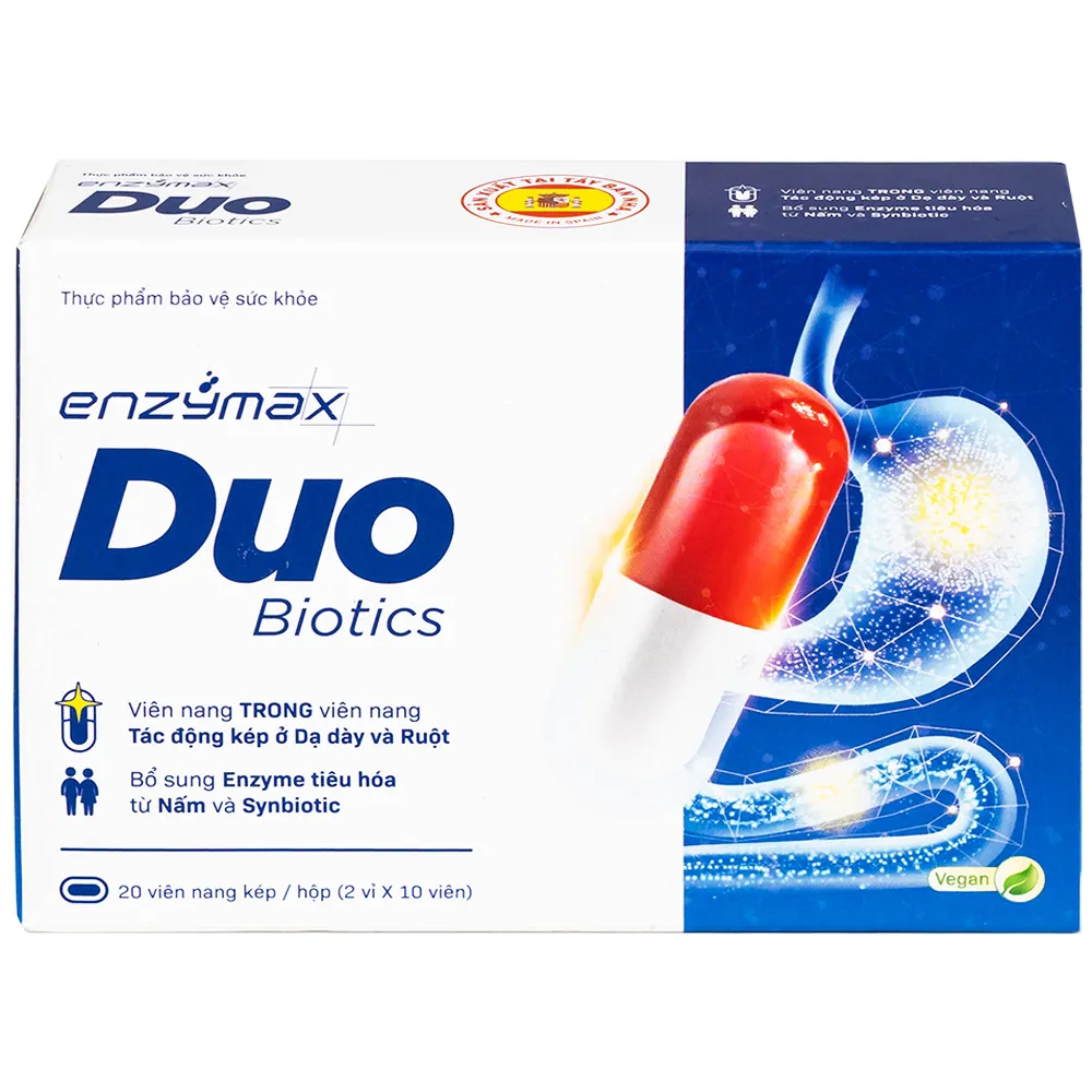 VIÊN UỐNG HỖ TRỢ TIÊU HÓA ENZYMAXDUO BIOTICS MHD 2X10 6