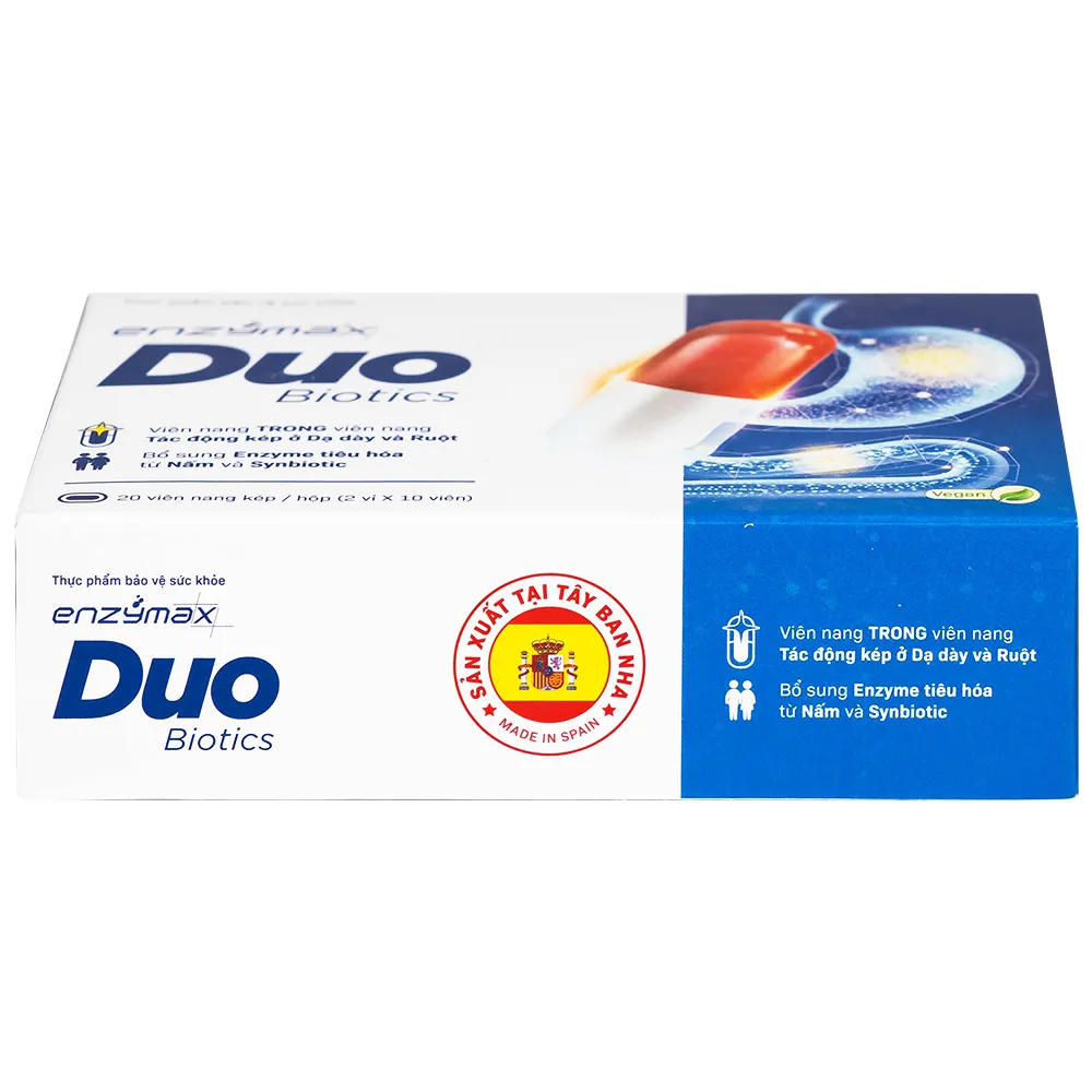 VIÊN UỐNG HỖ TRỢ TIÊU HÓA ENZYMAXDUO BIOTICS MHD 2X10 9