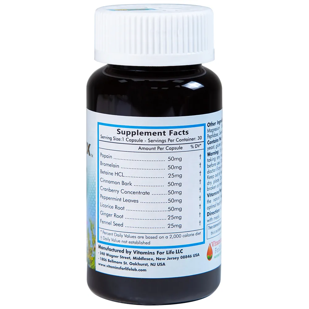 VIÊN UỐNG HỖ TRỢ TIÊU HÓA GASSOMAX VITAMINS FOR LIFE 30V 6