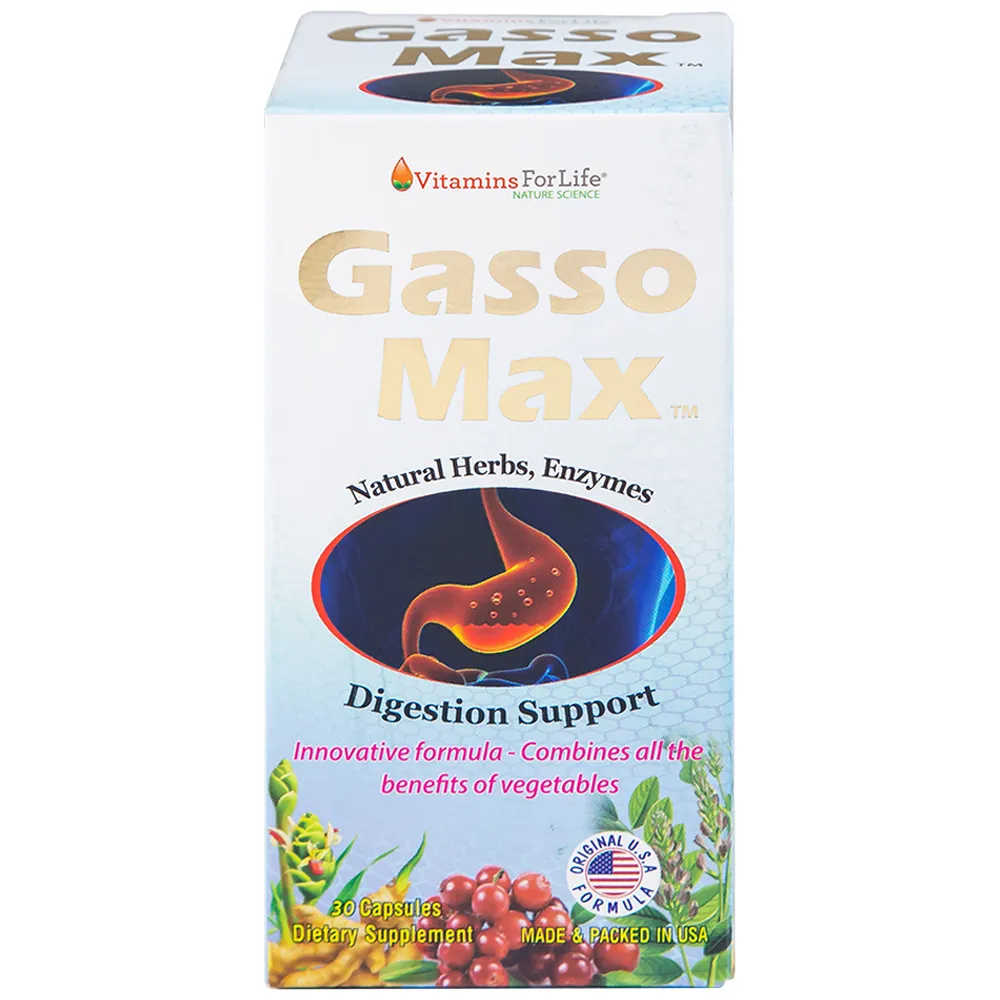 VIÊN UỐNG HỖ TRỢ TIÊU HÓA GASSOMAX VITAMINS FOR LIFE 30V 7