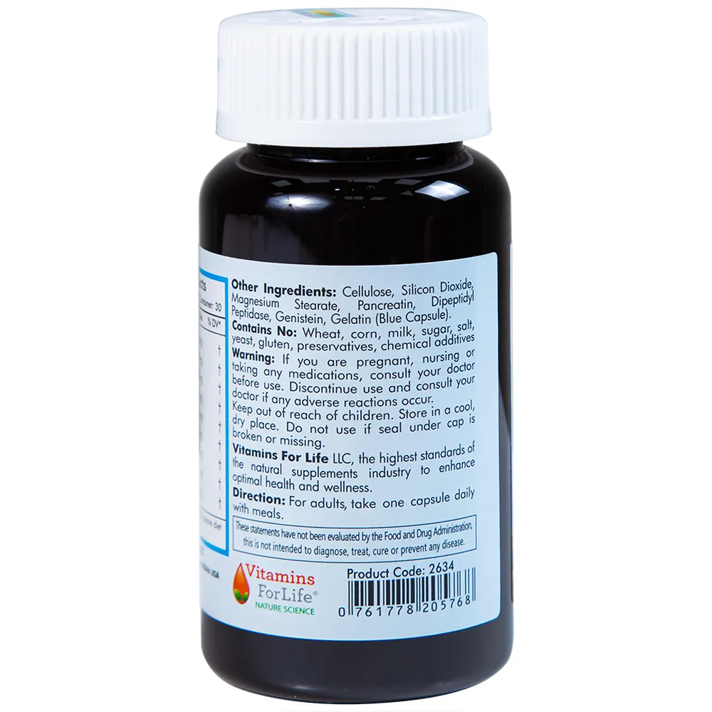VIÊN UỐNG HỖ TRỢ TIÊU HÓA GASSOMAX VITAMINS FOR LIFE 30V 8