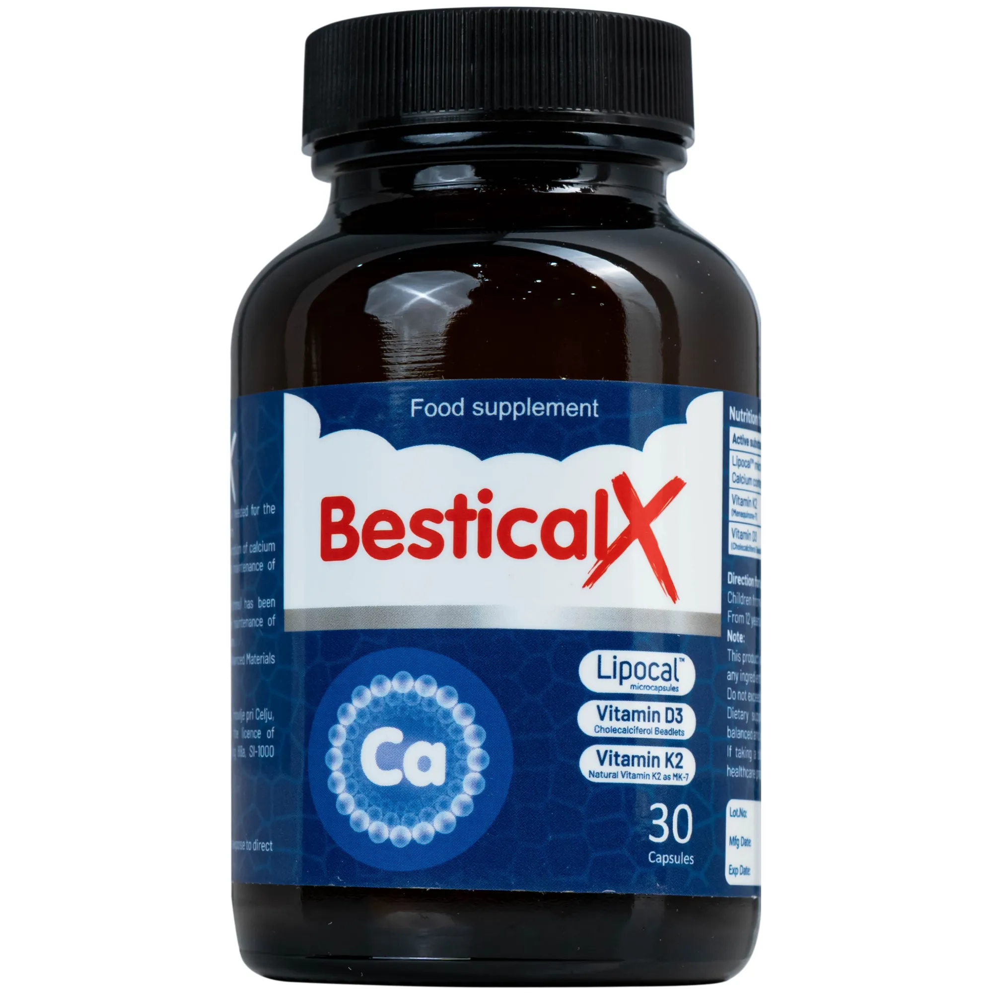 VIÊN UỐNG HỖ TRỢ XƯƠNG, RĂNG CHẮC KHỎE BESTICALX ERGOPHARM 30V 6