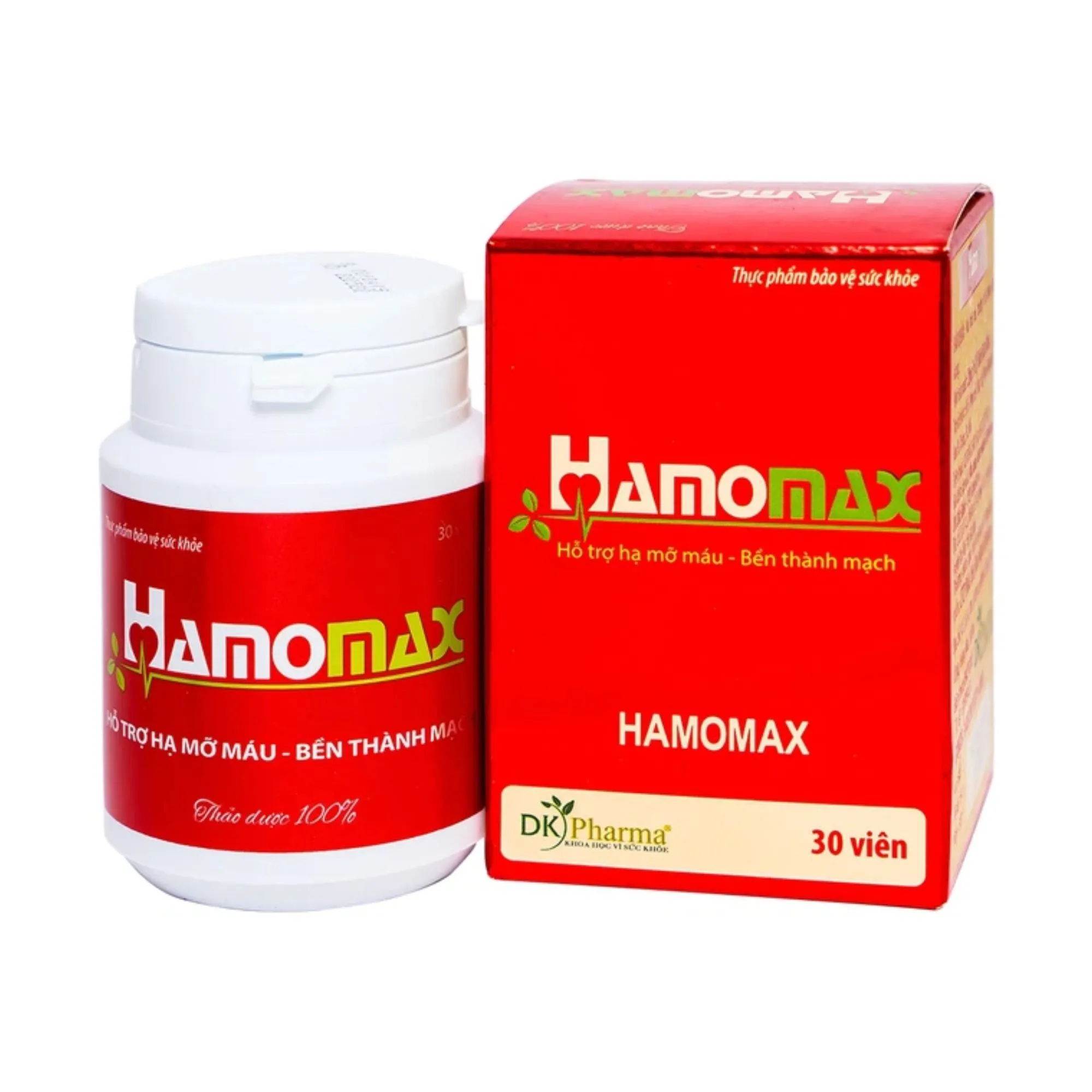 Viên uống Hamomax - Hỗ trợ hạ mỡ máu, bền thành mạch (30 viên) 2