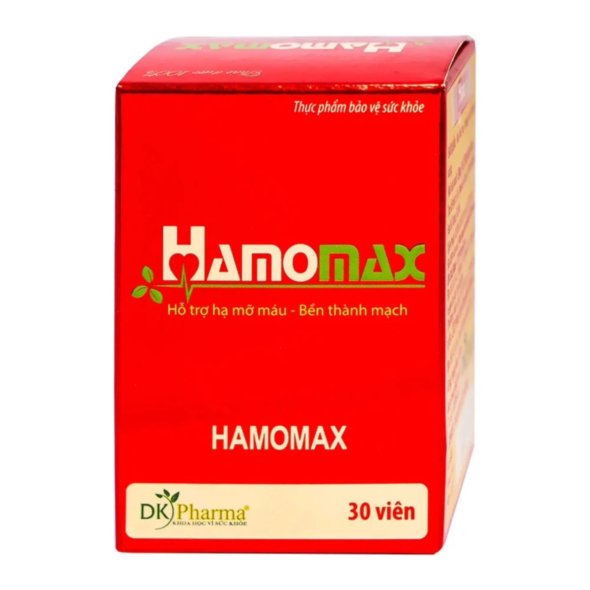 Viên uống Hamomax - Hỗ trợ hạ mỡ máu, bền thành mạch (30 viên) 3