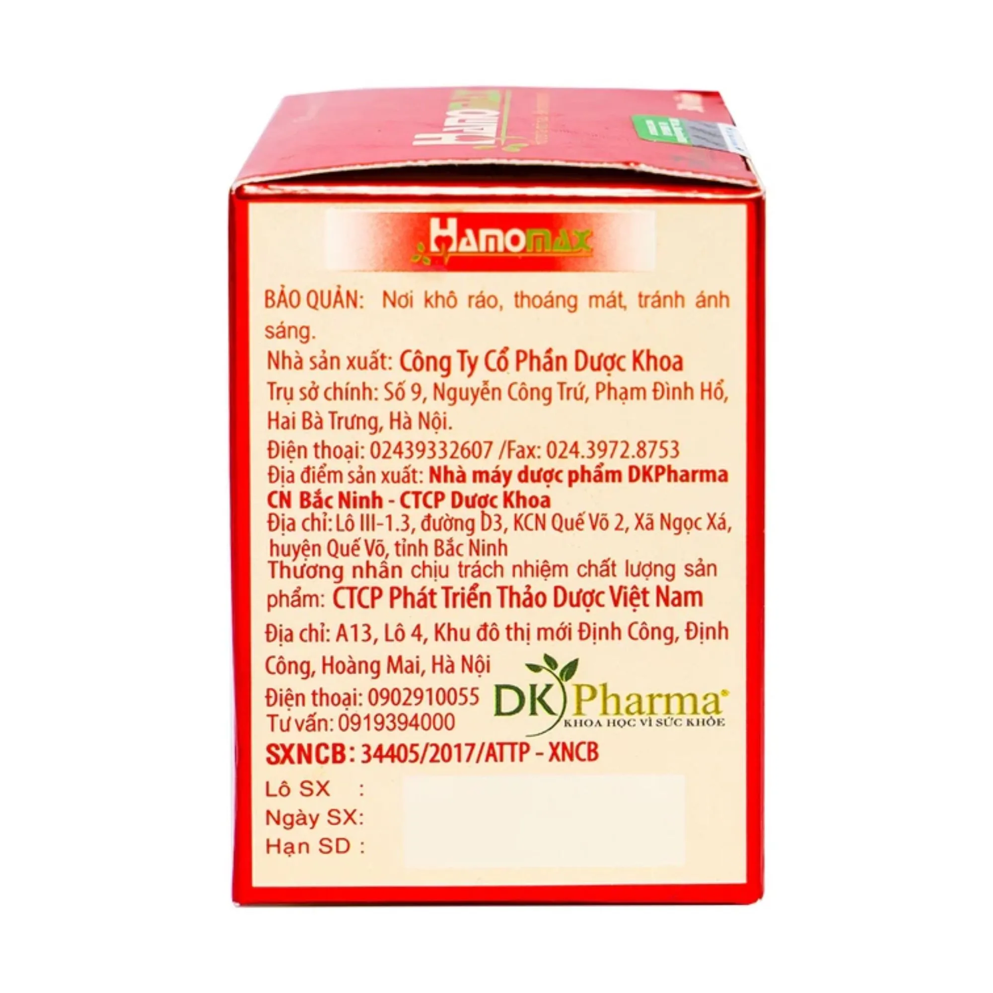 Viên uống Hamomax - Hỗ trợ hạ mỡ máu, bền thành mạch (30 viên) 5