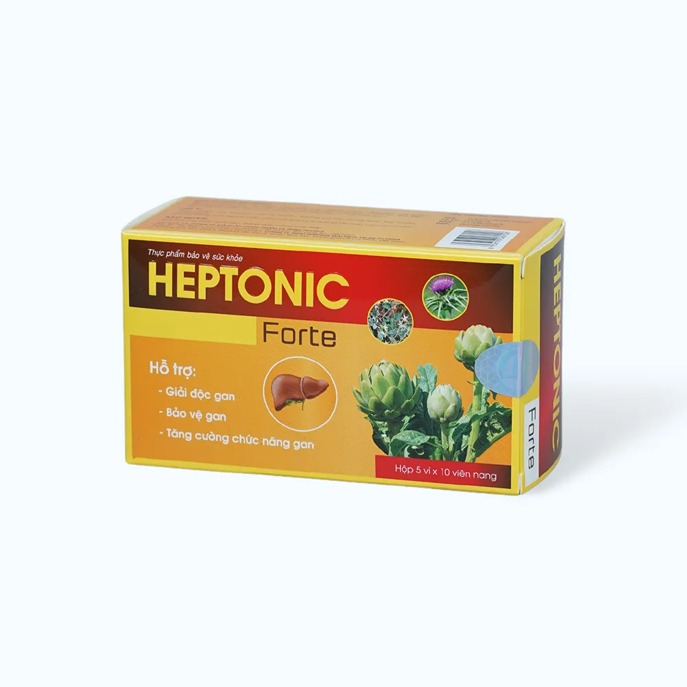 Viên uống Heptonic Forte hỗ trợ giải độc gan và bảo vệ gan (Hộp 5 vỉ x 10 viên nang) 2