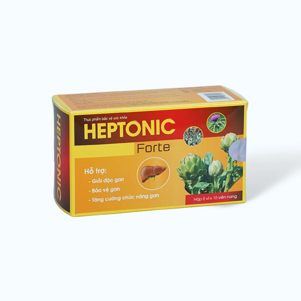 Viên uống Heptonic Forte hỗ trợ giải độc gan và bảo vệ gan (Hộp 5 vỉ x 10 viên nang) 3