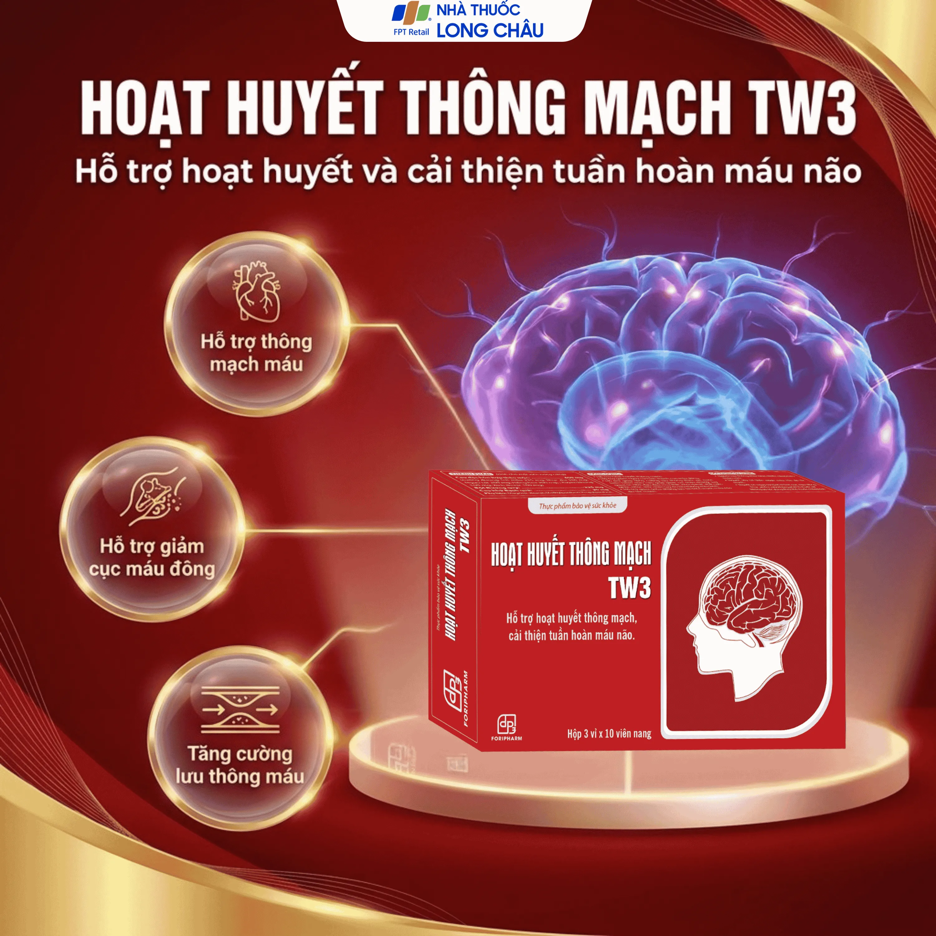 VIÊN UỐNG HOẠT HUYẾT THÔNG MẠCH TW3 3X10 2