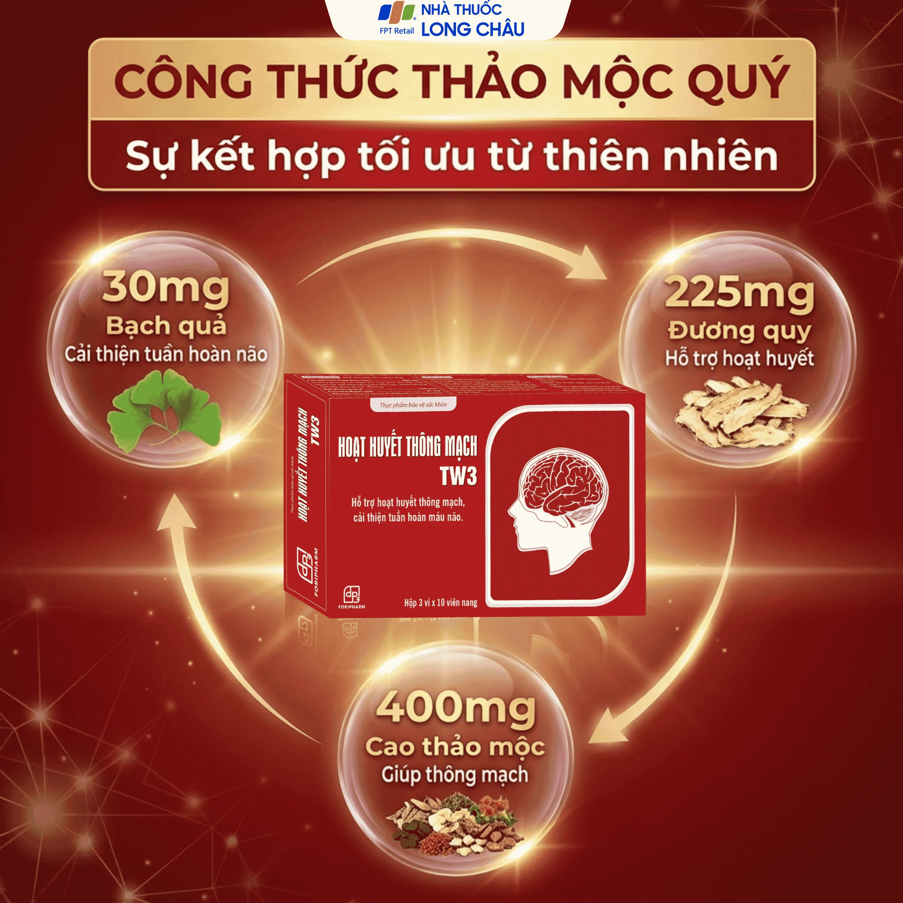 VIÊN UỐNG HOẠT HUYẾT THÔNG MẠCH TW3 3X10 4