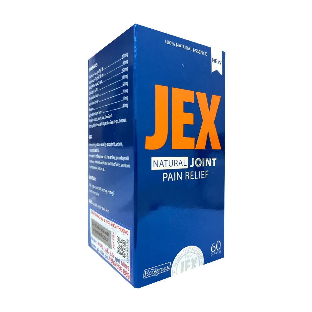 Viên uống JEX Ecogreen (Hộp 60 viên) hỗ trợ giảm đau và viêm khớp 2