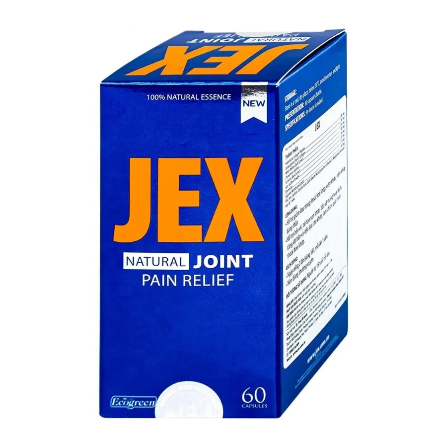 Viên uống Jex Ecogreen hỗ trợ giảm đau trong thoái hoá khớp, viêm khớp (60 viên) 2