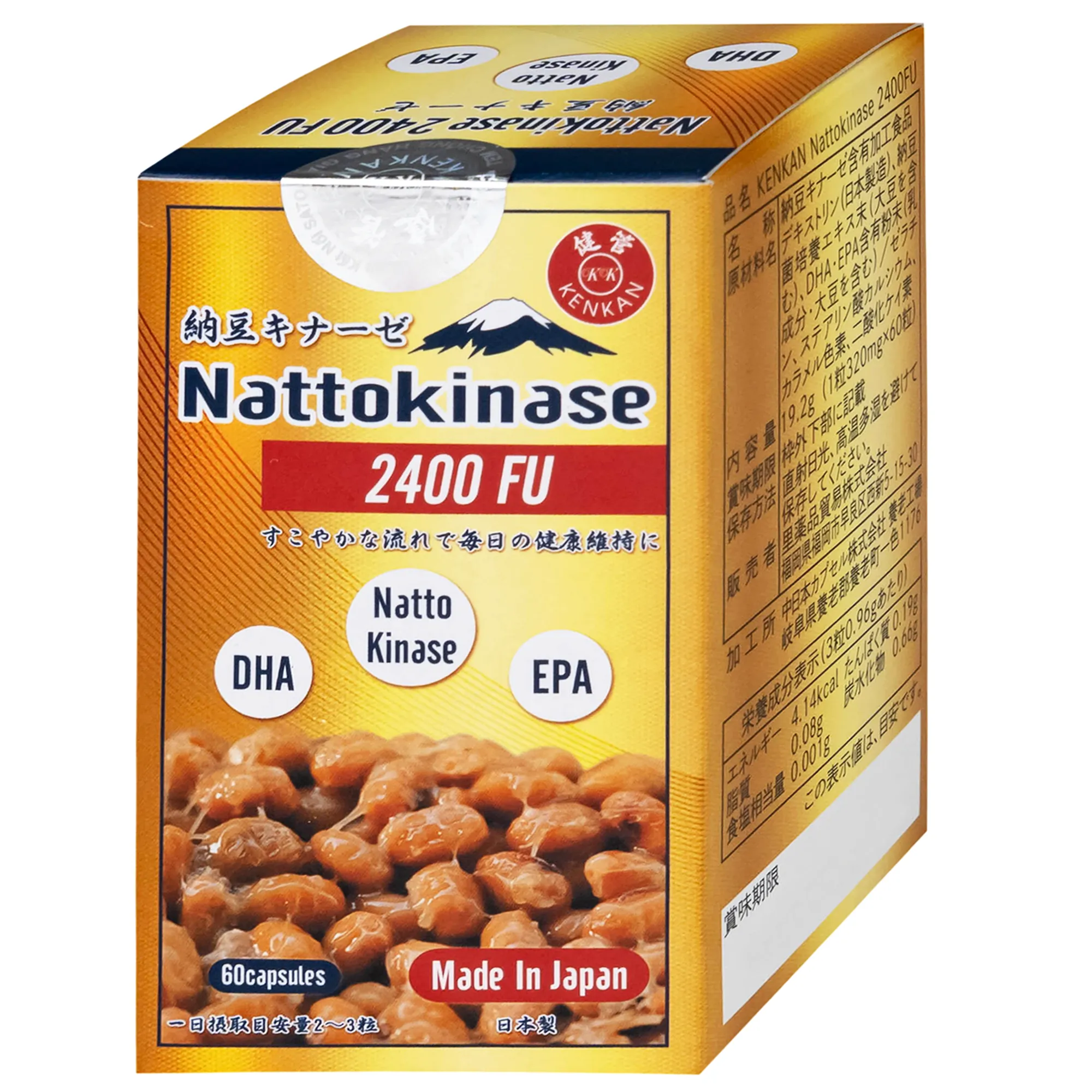 VIÊN UỐNG KENKAN NATTOKINASE 2400FU 60V 9