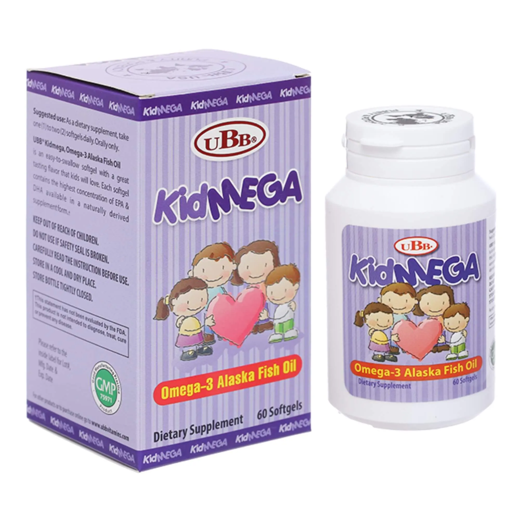 Viên uống KidMega UBB – Bổ Sung DHA & EPA, phát triển não bộ & sáng mắt 2
