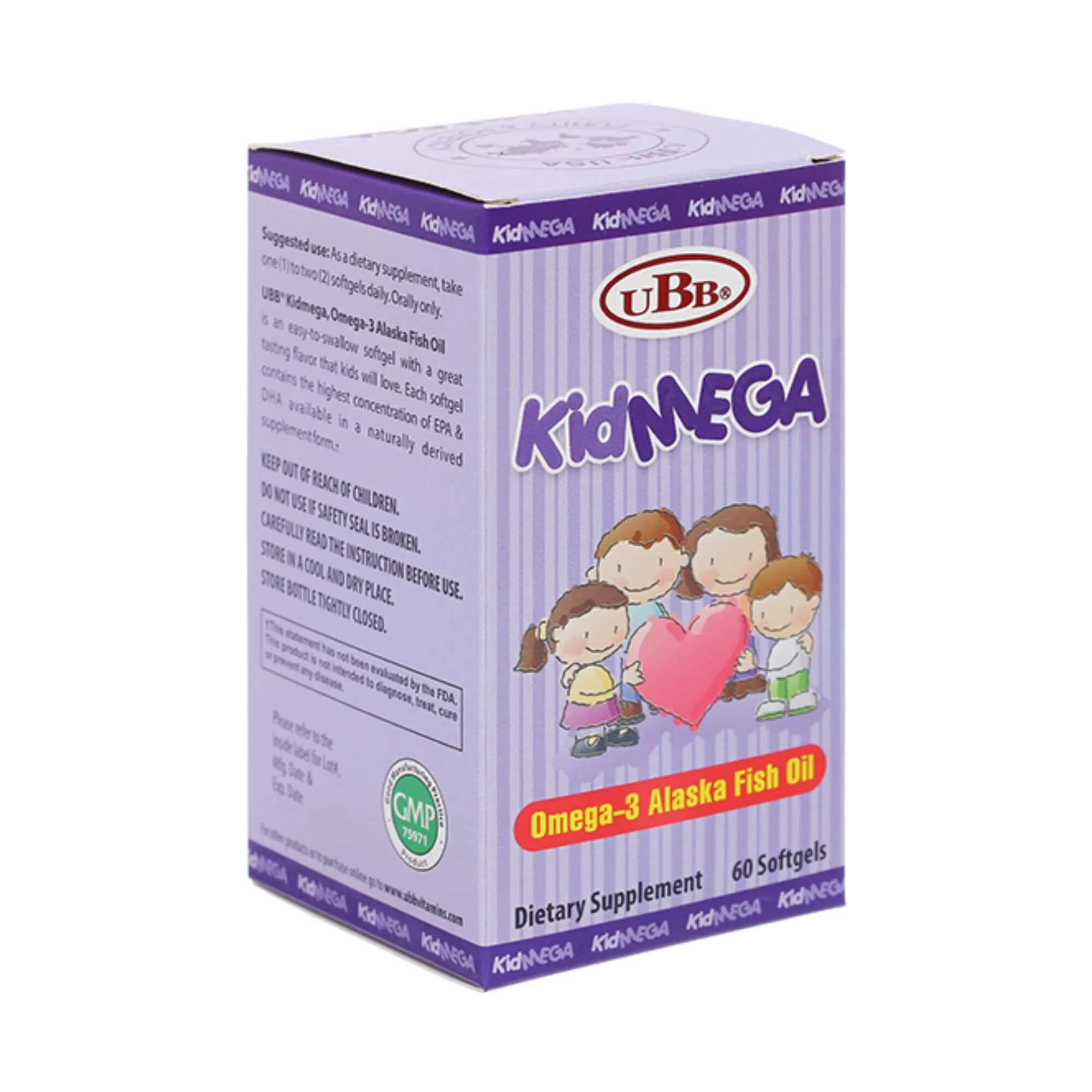 Viên uống KidMega UBB – Bổ Sung DHA & EPA, phát triển não bộ & sáng mắt 3