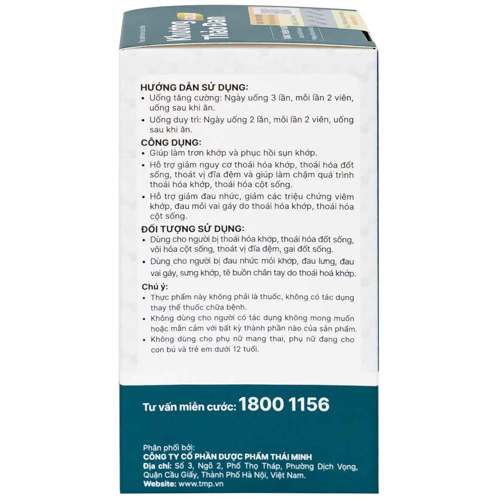 VIÊN UỐNG LÀM TRƠN KHỚP KHƯƠNG THẢO ĐAN GOLD 30V 6