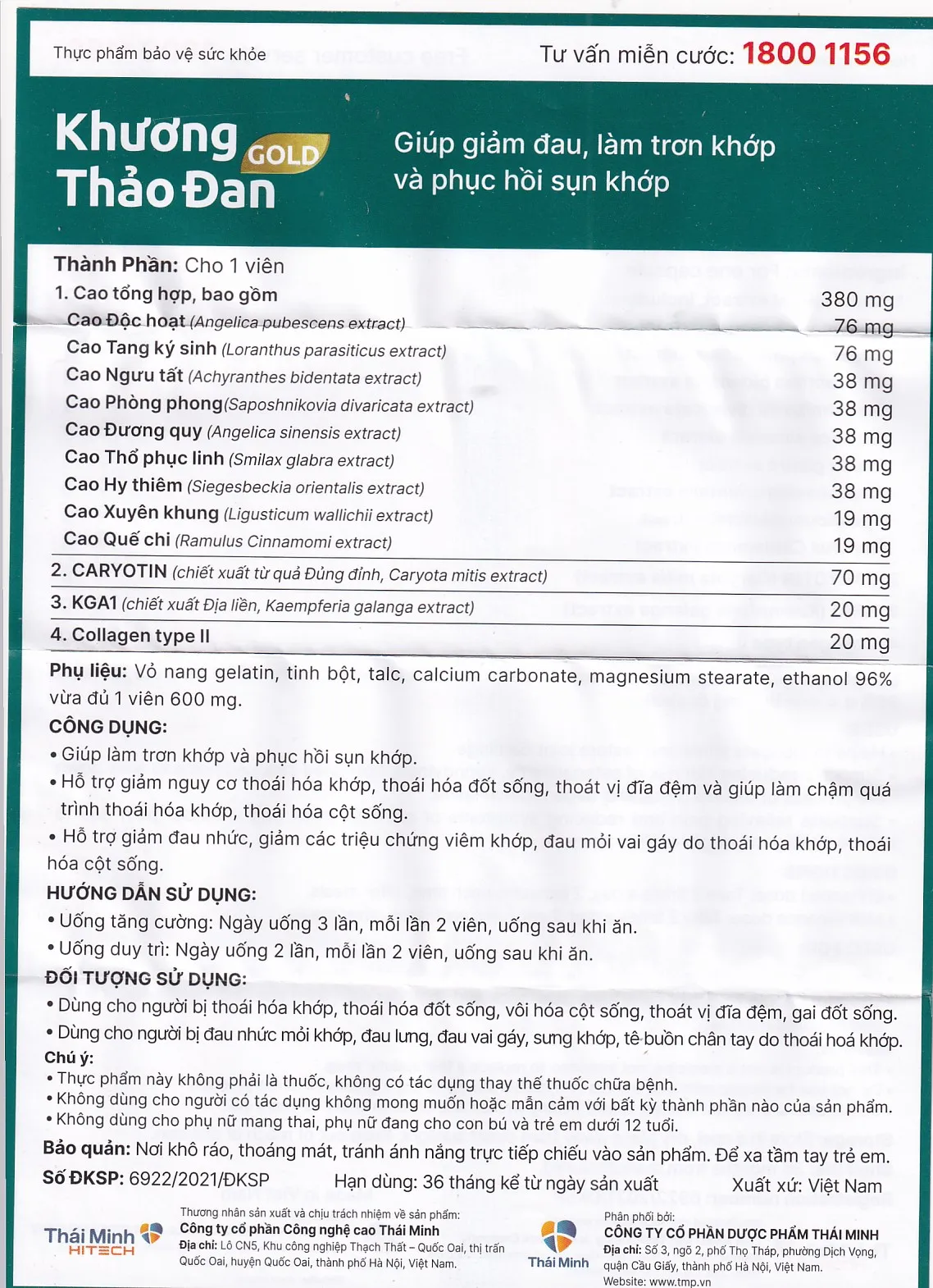 VIÊN UỐNG LÀM TRƠN KHỚP KHƯƠNG THẢO ĐAN GOLD 120V 14