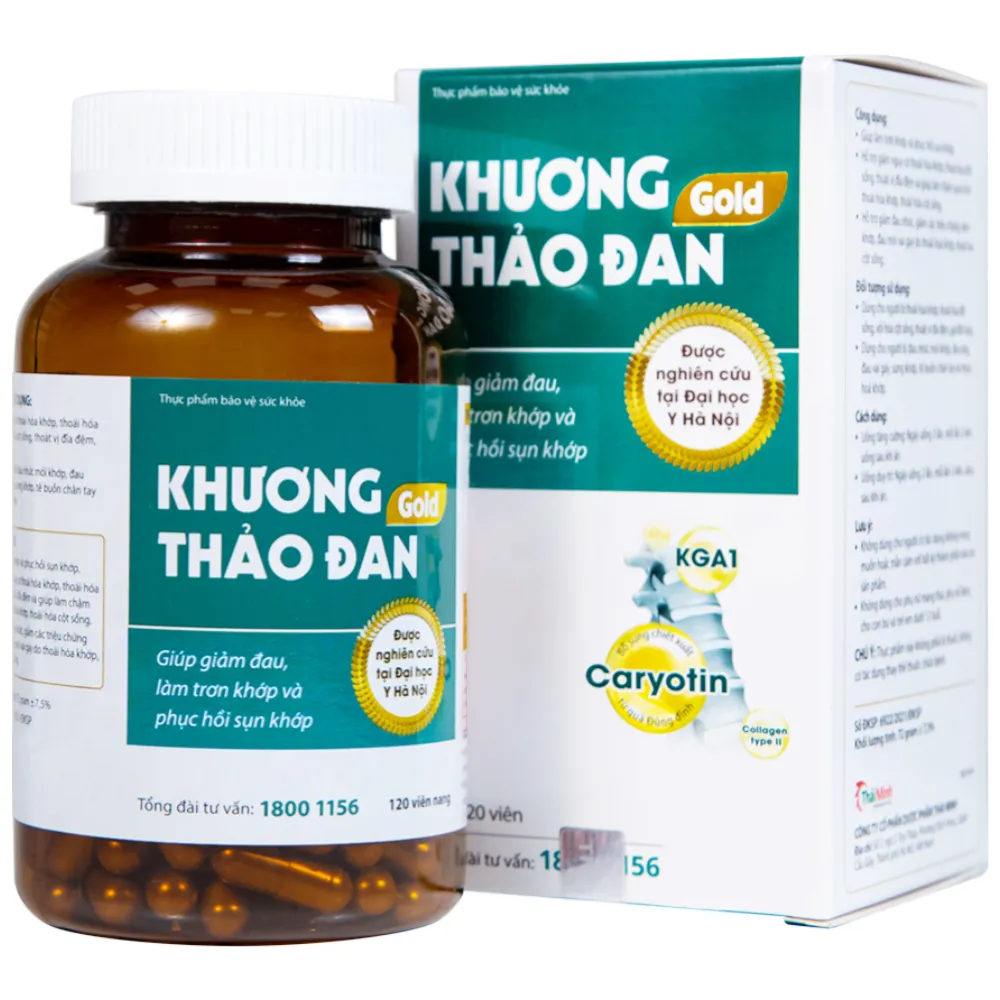 VIÊN UỐNG LÀM TRƠN KHỚP KHƯƠNG THẢO ĐAN GOLD 120V 15