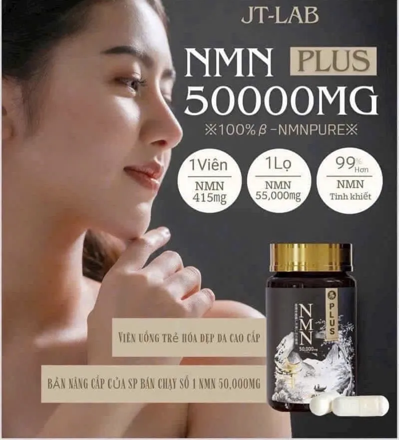 Viên Uống N.MN Plus 50000mg JT Lab Nhật Bản - Bí Quyết Trẻ Hóa Da, Tăng Cường Sức Khỏe Tổng Thể