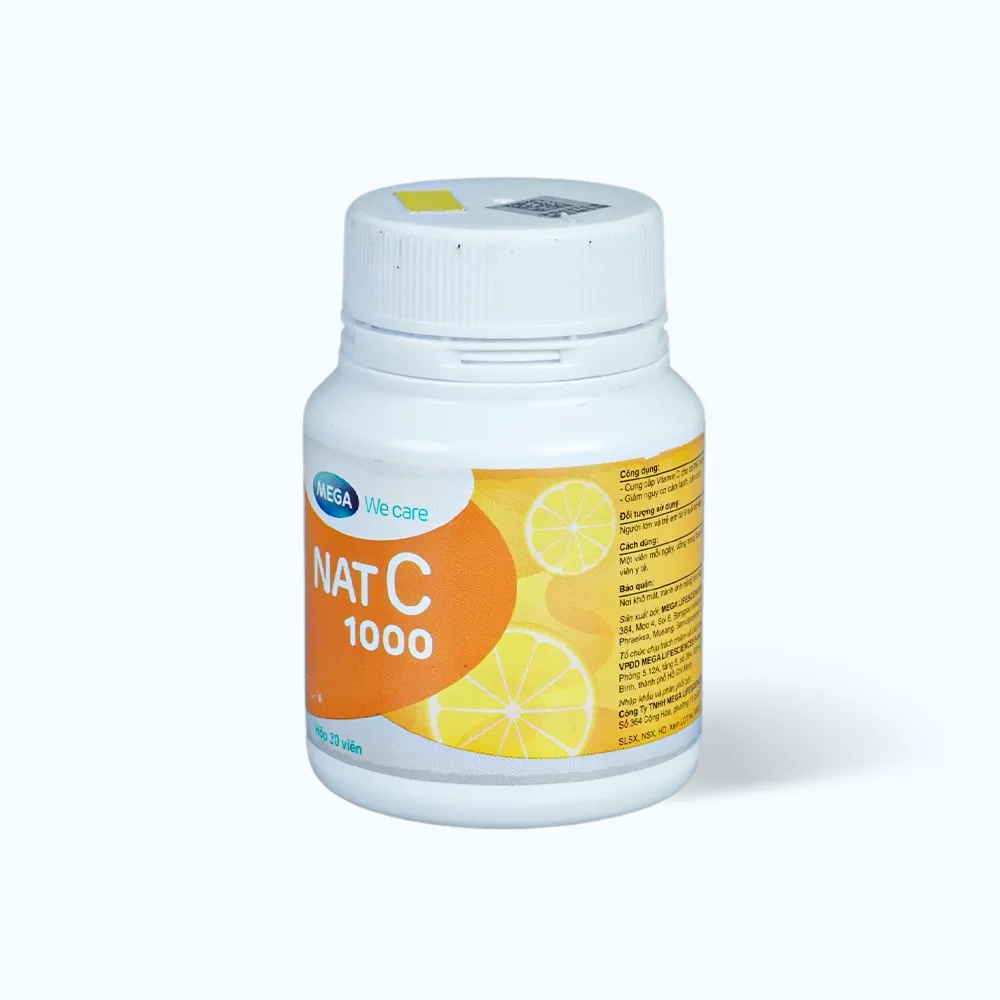 Viên uống NAT C 1000 (lọ 30 viên) giúp bổ sung vitamin C, tăng đề kháng 2