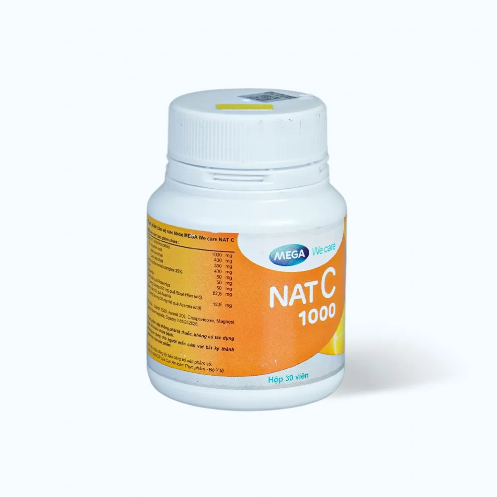 Viên uống NAT C 1000 (lọ 30 viên) giúp bổ sung vitamin C, tăng đề kháng 3