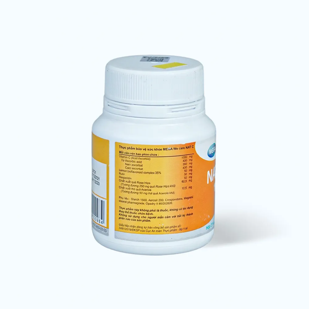 Viên uống NAT C 1000 (lọ 30 viên) giúp bổ sung vitamin C, tăng đề kháng 4
