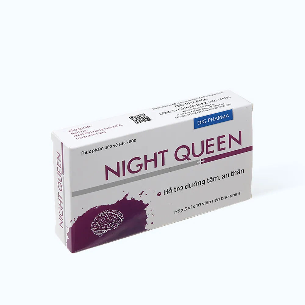 Viên uống Night Queen DHG (Hộp 30 viên) giúp hỗ trợ dưỡng tâm và an thần