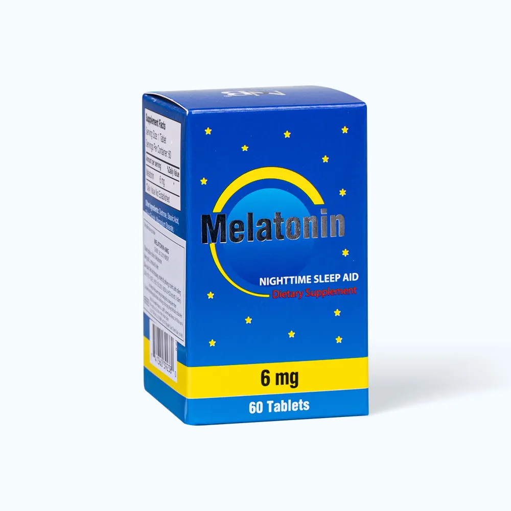Viên uống NU-HEALTH Melatonin (hộp 60 viên) cải thiệng giấc ngủ 2