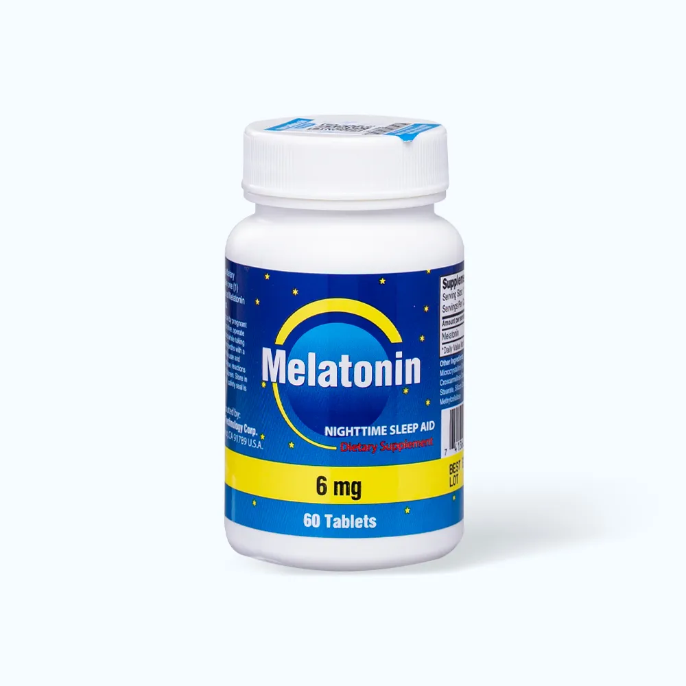 Viên uống NU-HEALTH Melatonin (hộp 60 viên) cải thiệng giấc ngủ 3
