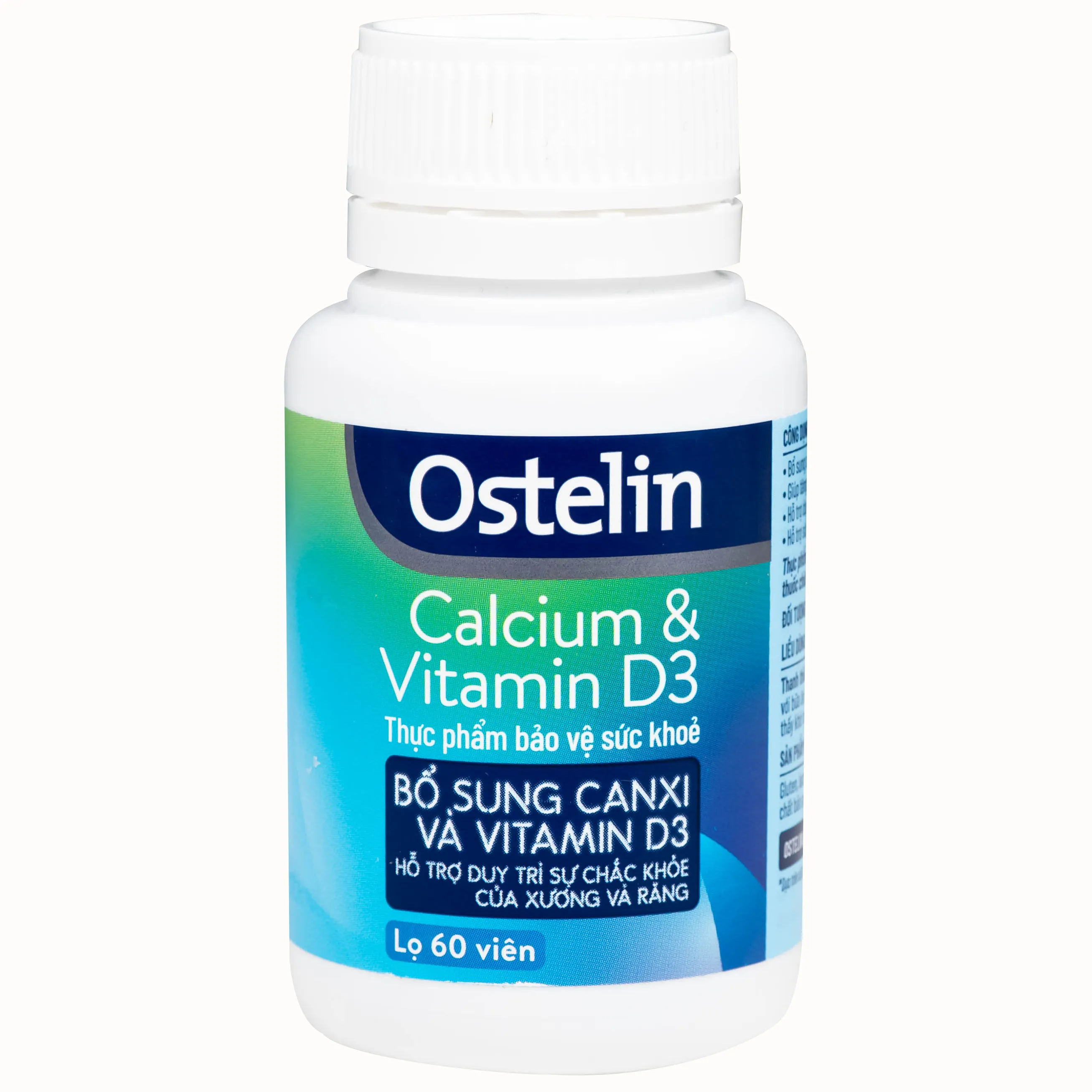 VIÊN UỐNG OSTELIN CALCIUM & VITAMIN D3 SANOFI 60V