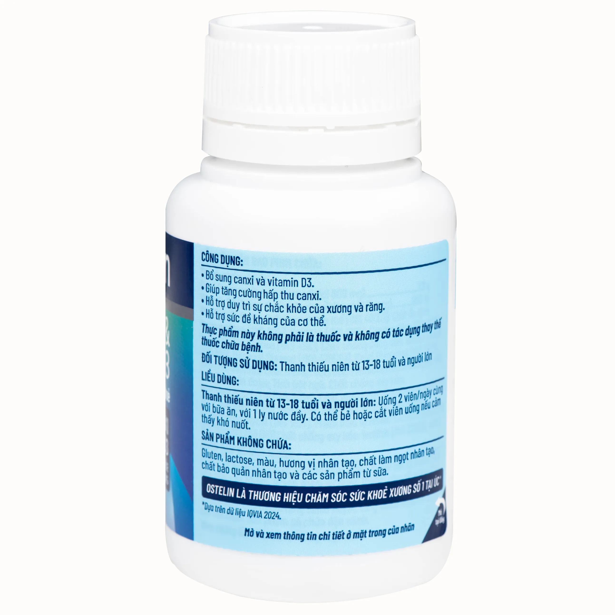 VIÊN UỐNG OSTELIN CALCIUM & VITAMIN D3 SANOFI 60V 2
