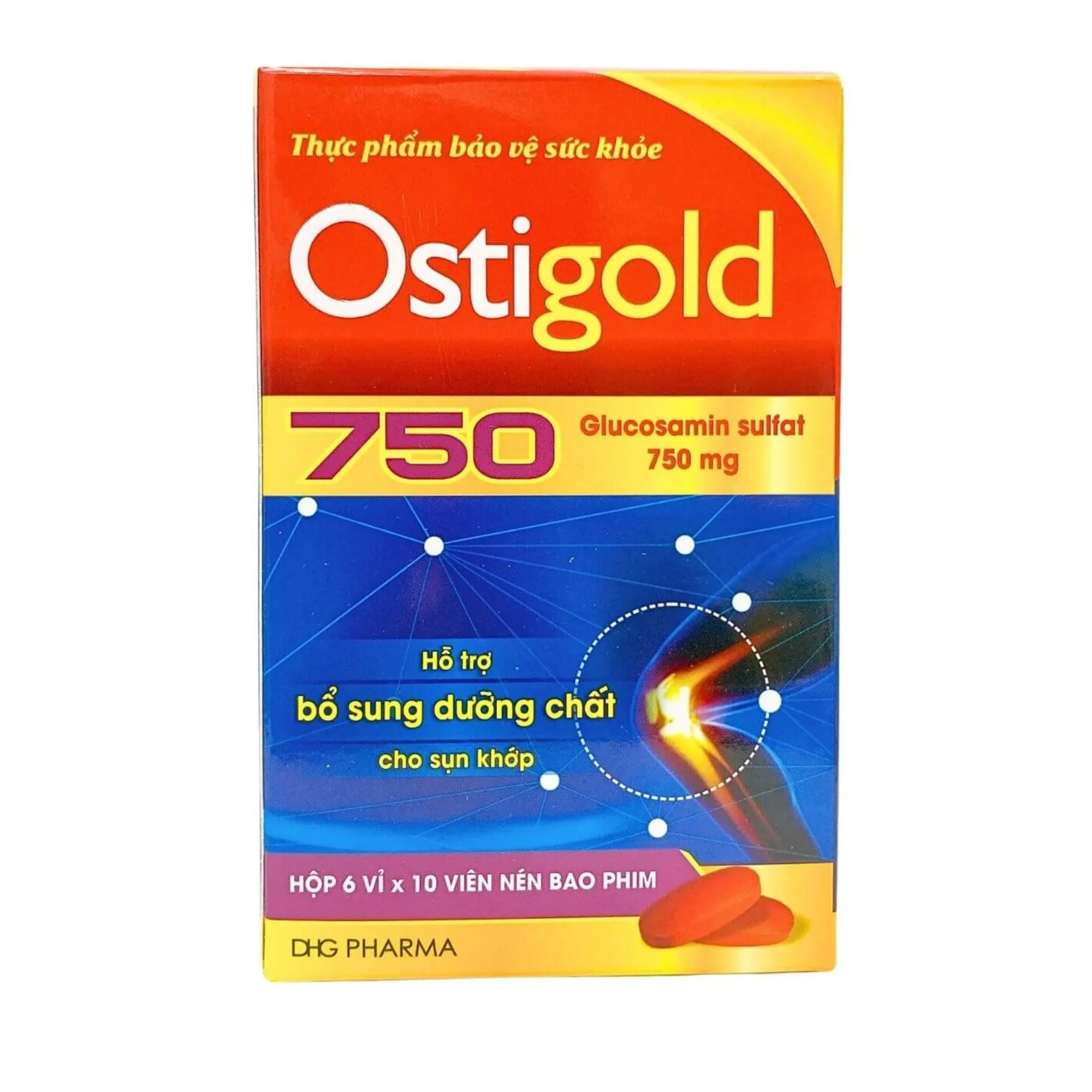 Viên uống Ostigold 750 DHG – Hỗ trợ xương khớp, bổ sung dịch khớp (100 viên) 2