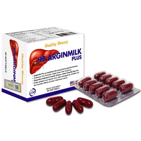 Viên uống phục hồi chức năng gan Healthy Beauty HB Arginmilk Plus