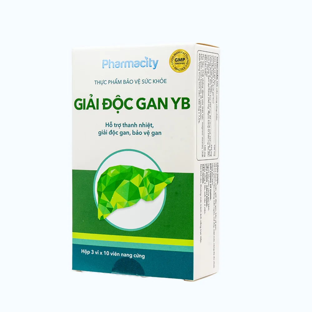 Viên uống Pharmacity Giải Độc Gan YB hỗ trợ thanh nhiệt, giải độc, bảo vệ gan (Hộp 30 viên nang cứng) 2