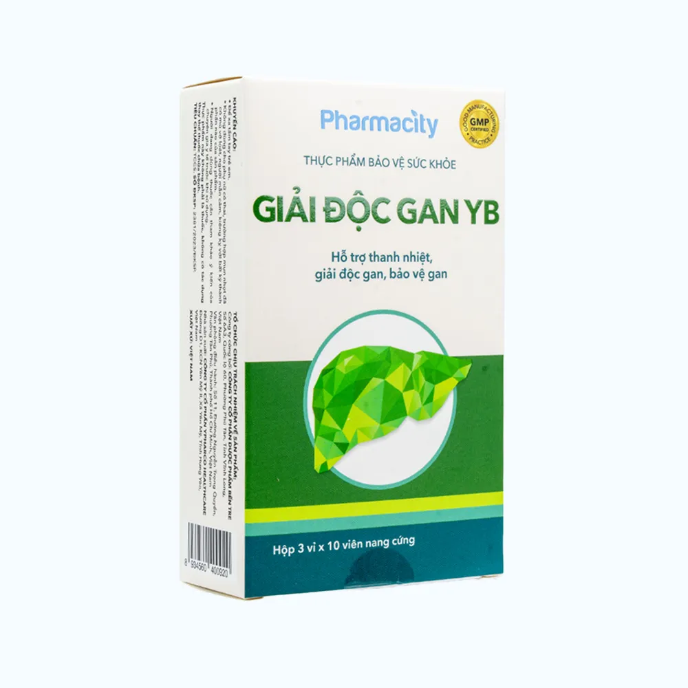 Viên uống Pharmacity Giải Độc Gan YB hỗ trợ thanh nhiệt, giải độc, bảo vệ gan (Hộp 30 viên nang cứng) 3