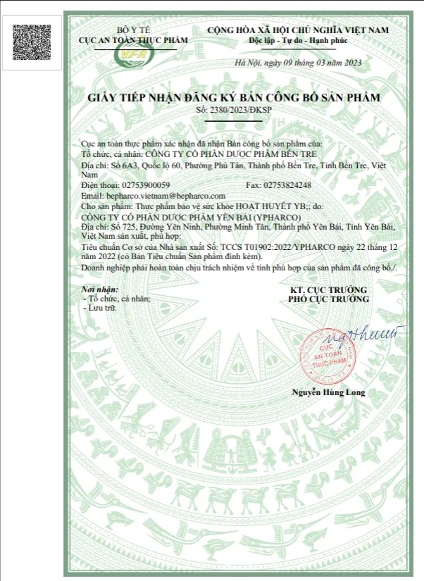 Viên uống Pharmacity Hoạt Huyết YB hỗ trợ giảm đau đầu do thiểu năng tuần hoàn não (Hộp 30 viên) 6
