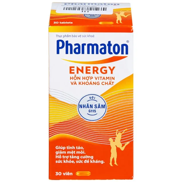 Viên uống Pharmaton Energy hỗn hợp vitamin và khoáng chất giúp tỉnh táo, hỗ trợ giảm mệt mỏi (30 viên) 5