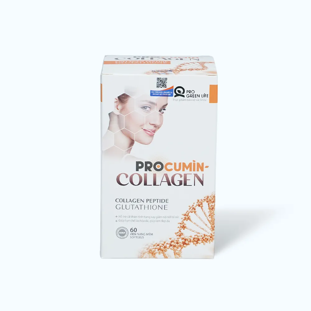 Viên uống Procumin – Collagen hỗ trợ chống oxy hóa, đẹp da (Hộp 60 viên) 4