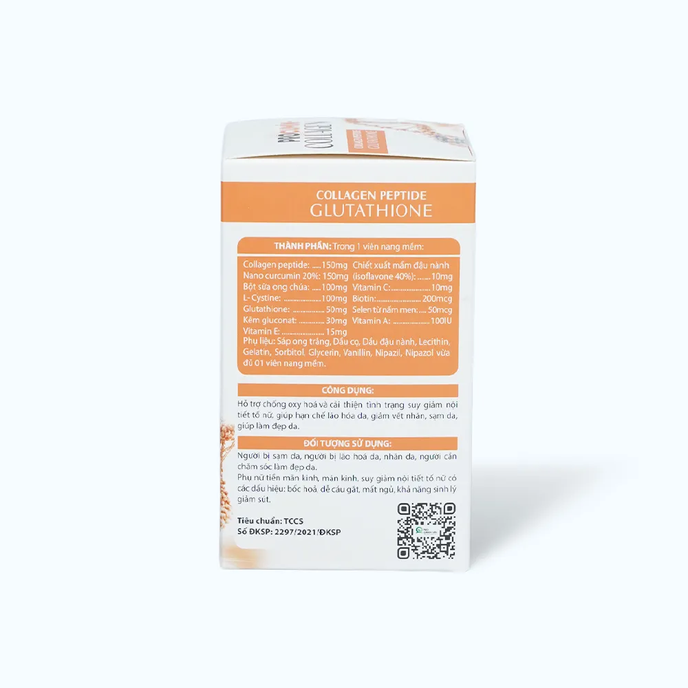 Viên uống Procumin – Collagen hỗ trợ chống oxy hóa, đẹp da (Hộp 60 viên) 5