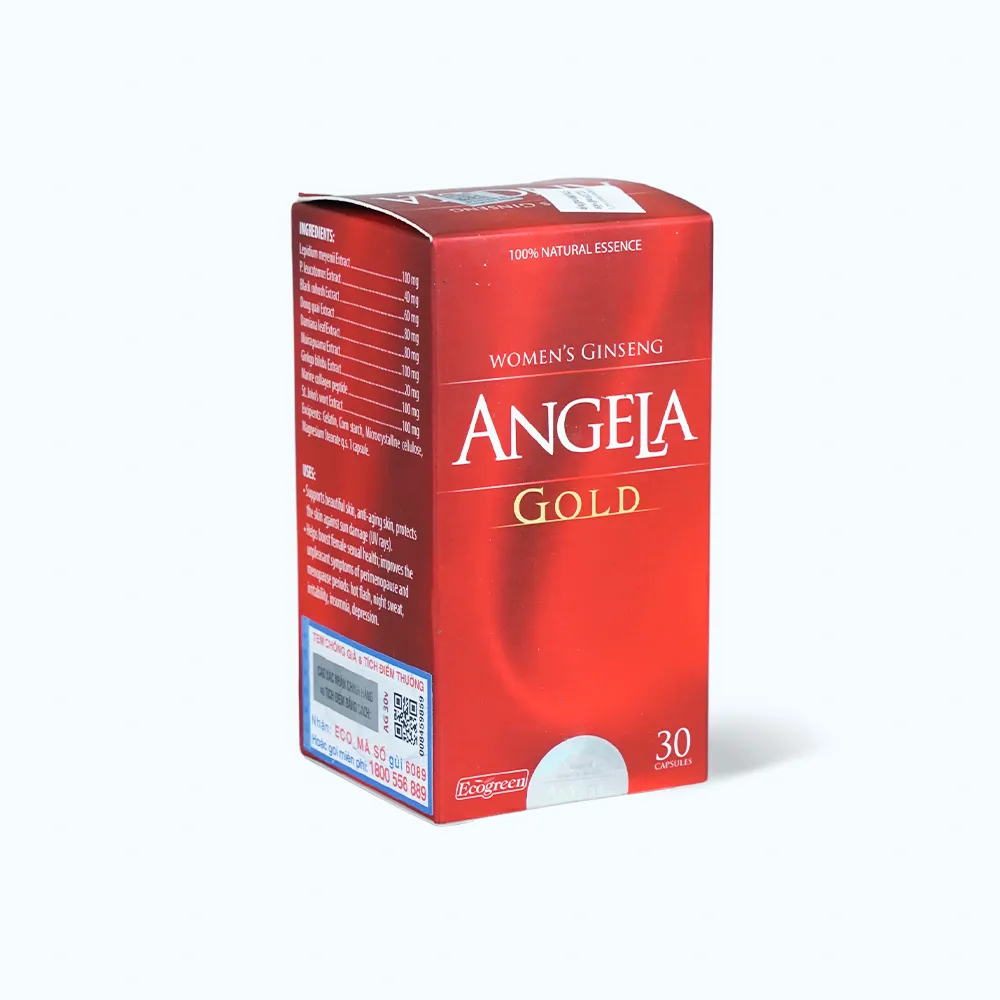 Viên uống Sâm Angela Gold (Hộp 30 viên) hỗ trợ tăng cường sinh lý nữ và đẹp da 3