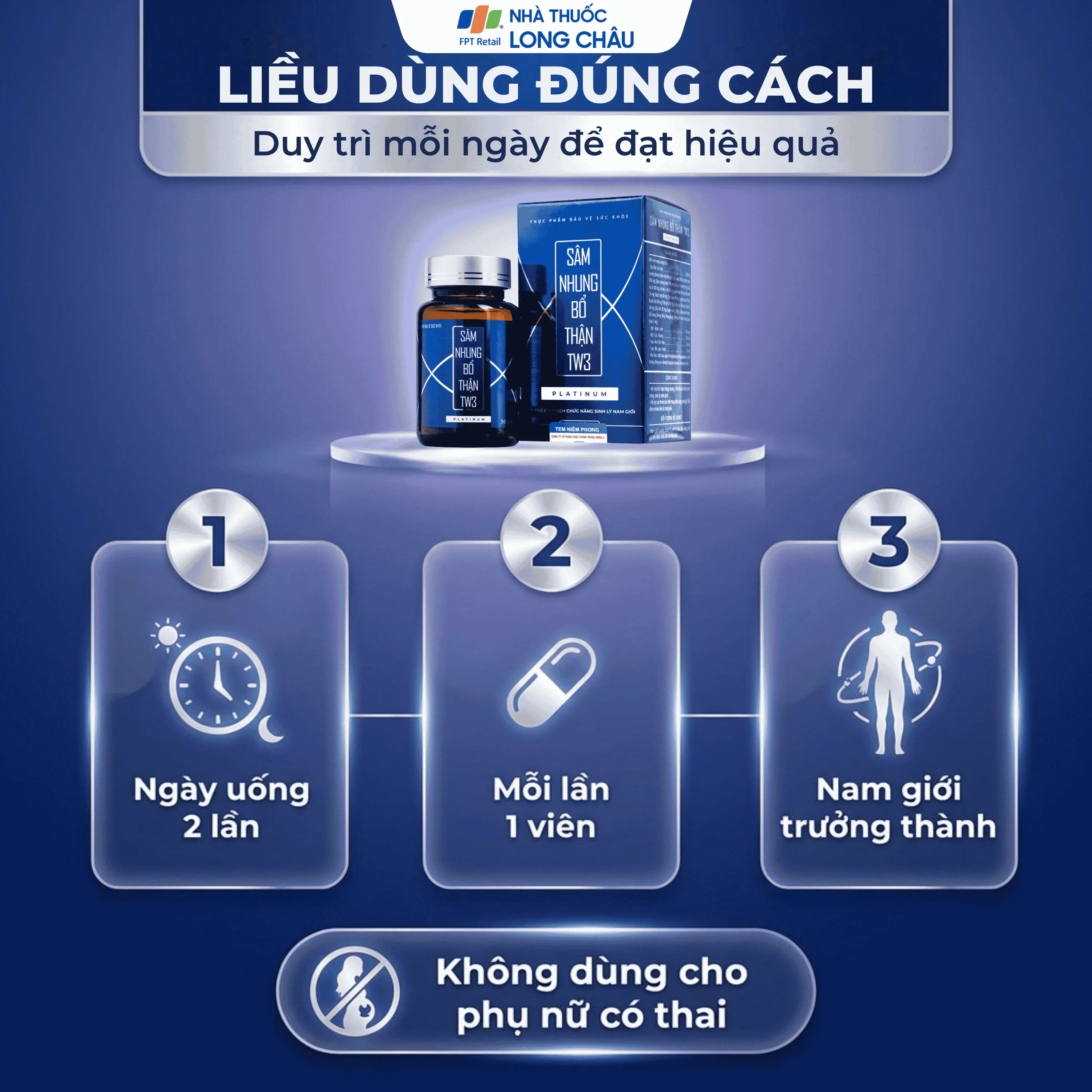 VIÊN UỐNG SÂM NHUNG BỔ THẬN TW3 PLATINUM 30V 4