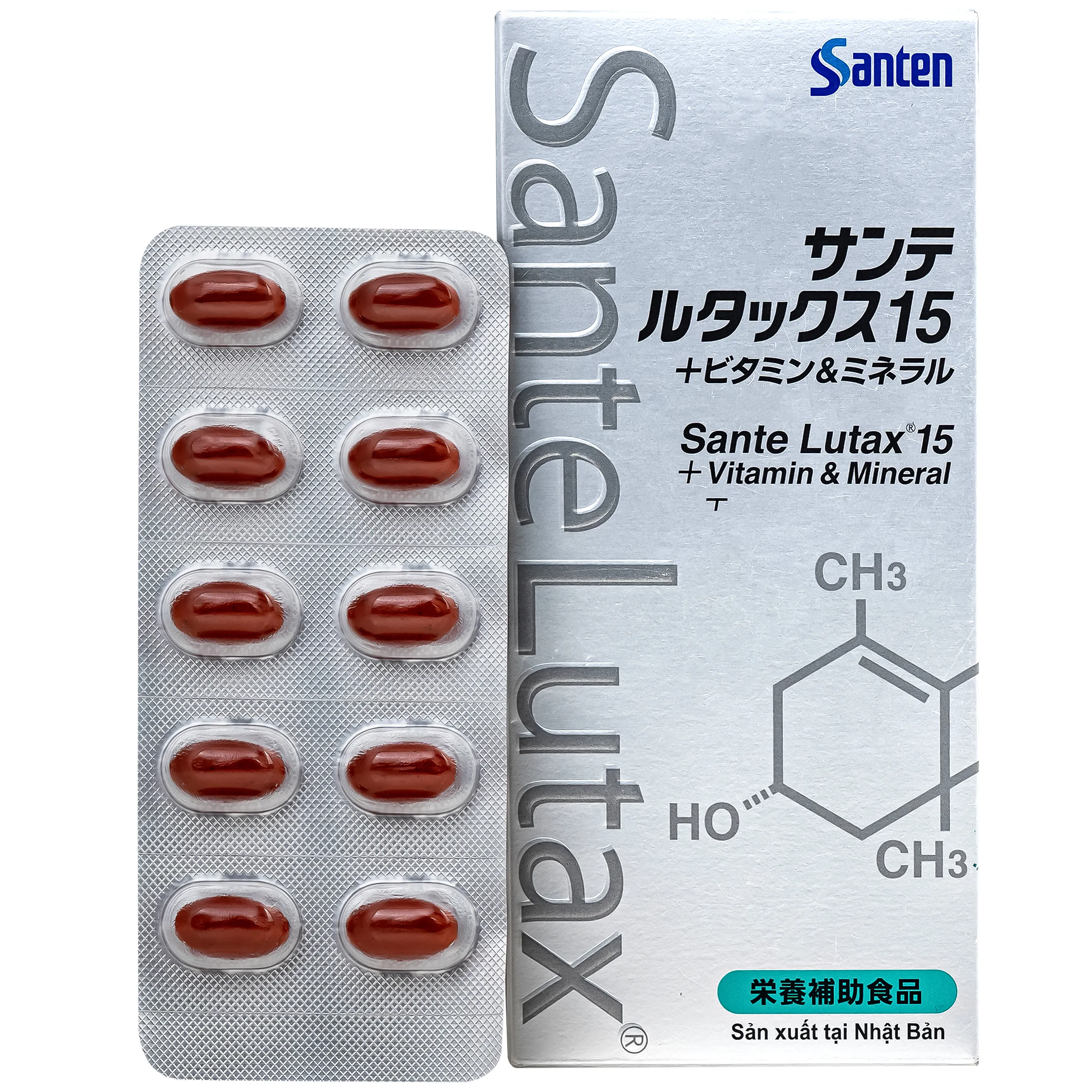 VIÊN UỐNG SANTE LUTAX 15 + VITAMIN & MINERAL 9X10