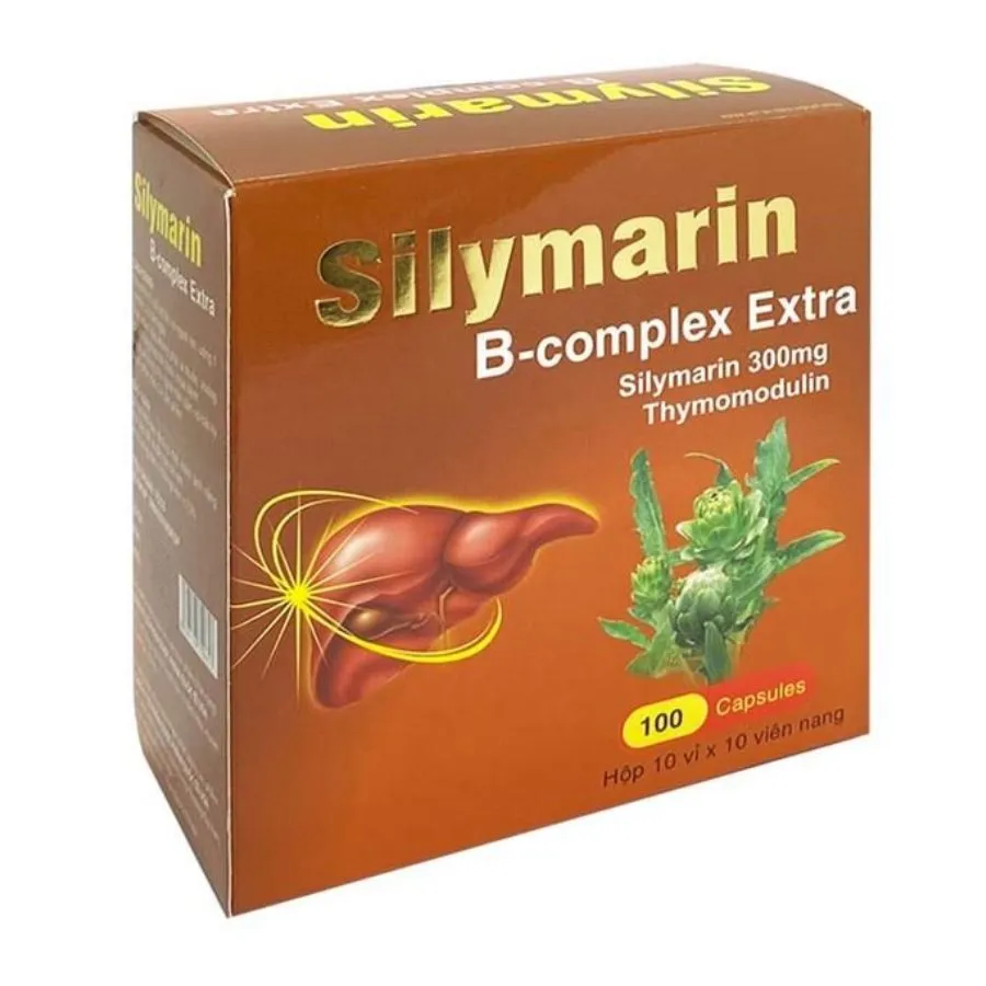 Viên uống Silymarin B-Complex Extra giúp mát gan, lợi mật, tăng cường chức năng gan (10 vỉ x 10 viên) 2