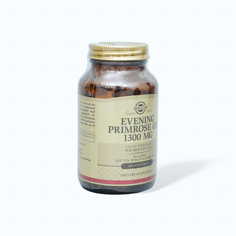 Viên uống Solgar Evening Primrose Oil 1300 mg (Chai 60 viên) hỗ trợ nội tiết nữ 2